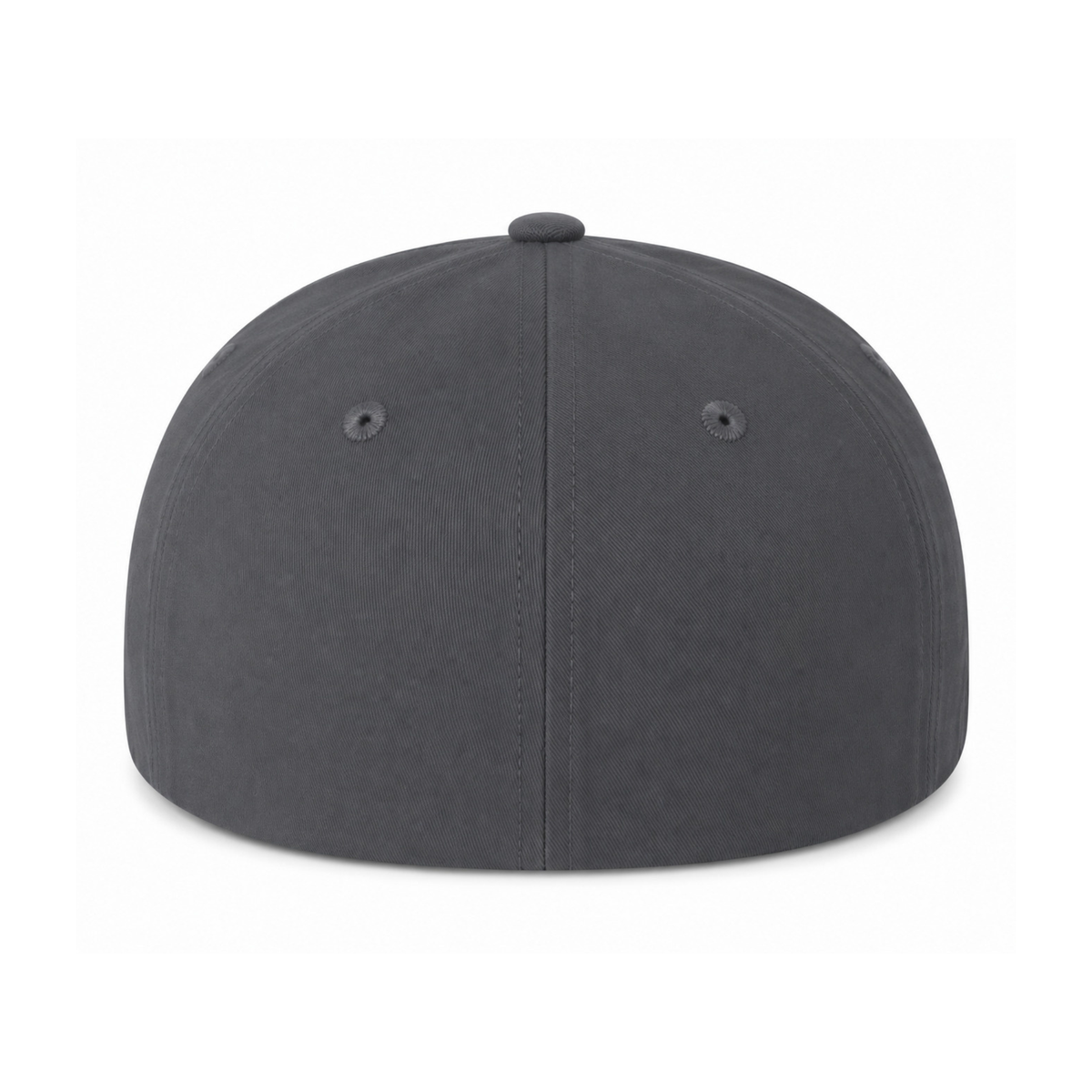 Flexfit 6277 Custom Patch Fitted Baseball Cap – Curved Visor in Heather Gray - view 4