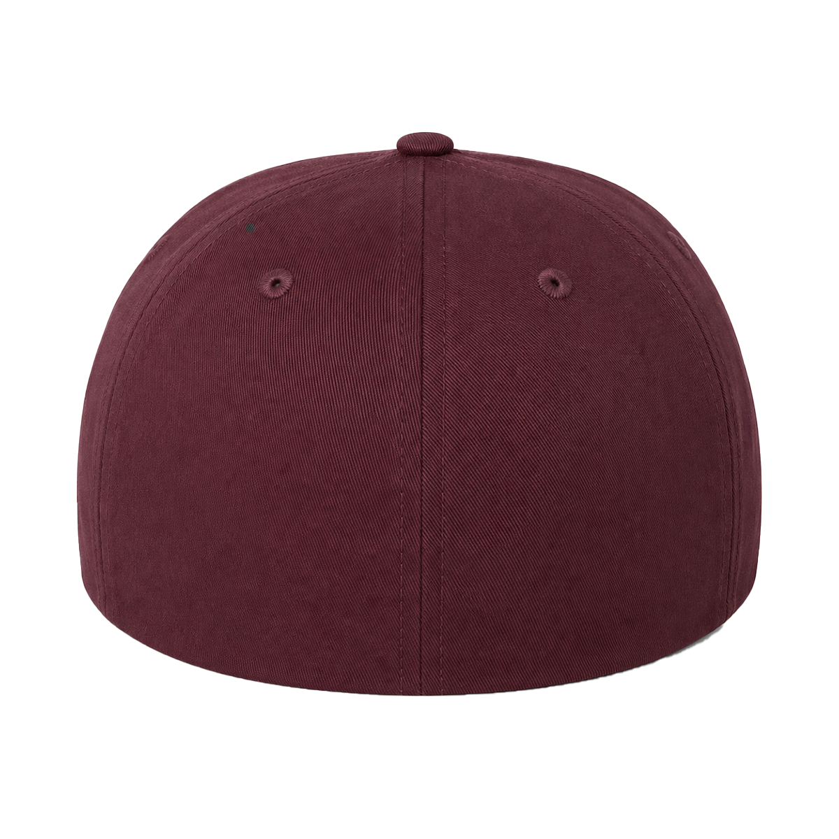 Flexfit 6277 Custom Patch Fitted Baseball Cap – Curved Visor in Maroon - view 4