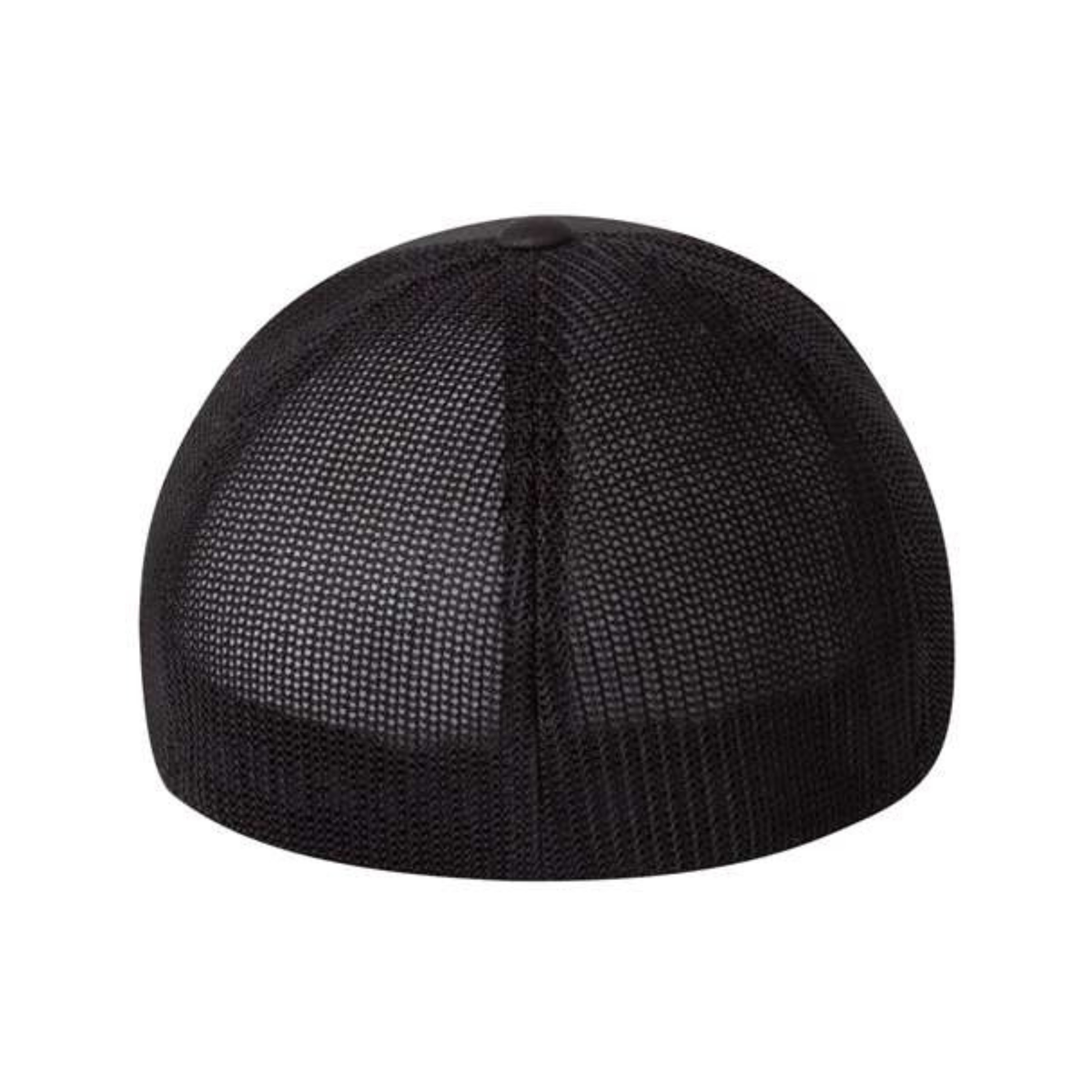 Flexfit 6511 Custom Patch Fitted Trucker Hat – Stretch-Fit Mesh Back in Black - view 4