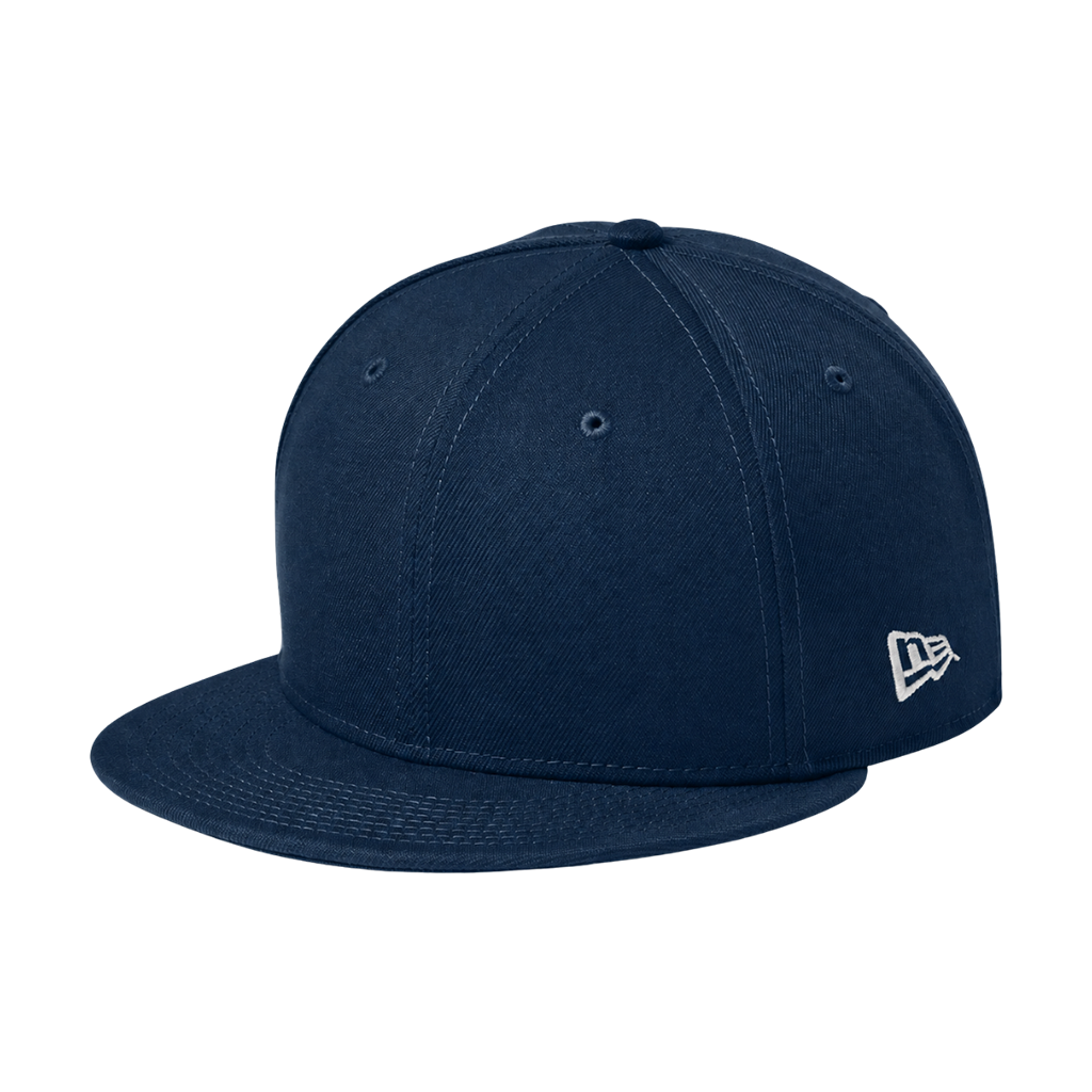 New Era NE4020 Custom Patch Flat Bill Snapback – High Profile in Flag Deep Navy