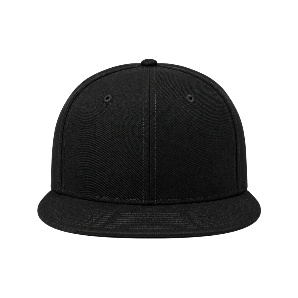 New Era NE4020 Custom Patch Flat Bill Snapback – High Profile in Flag Black - view 2