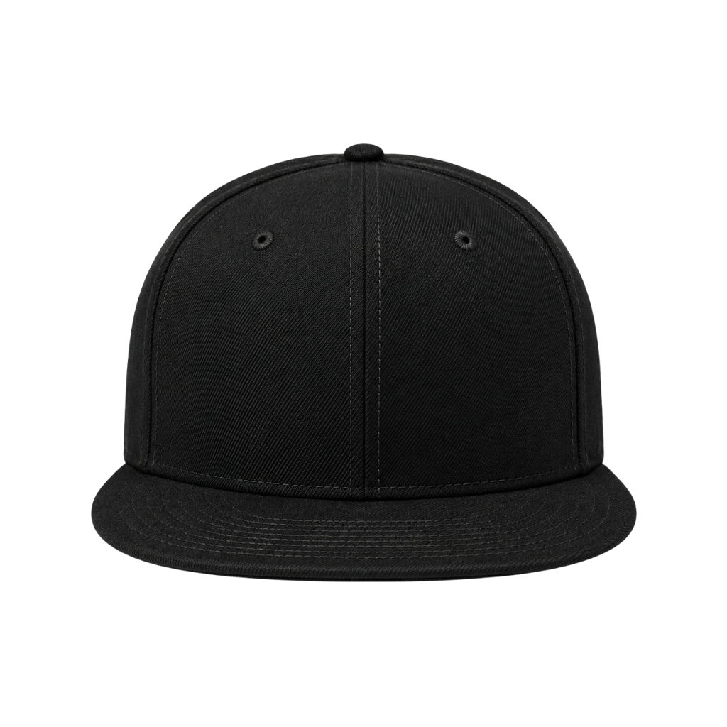 New Era NE4020 Custom Patch Flat Bill Snapback – High Profile in Flag Black - view 2