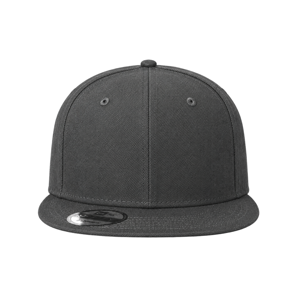 New Era NE4020 Custom Patch Flat Bill Snapback – High Profile in Graphite - view 2