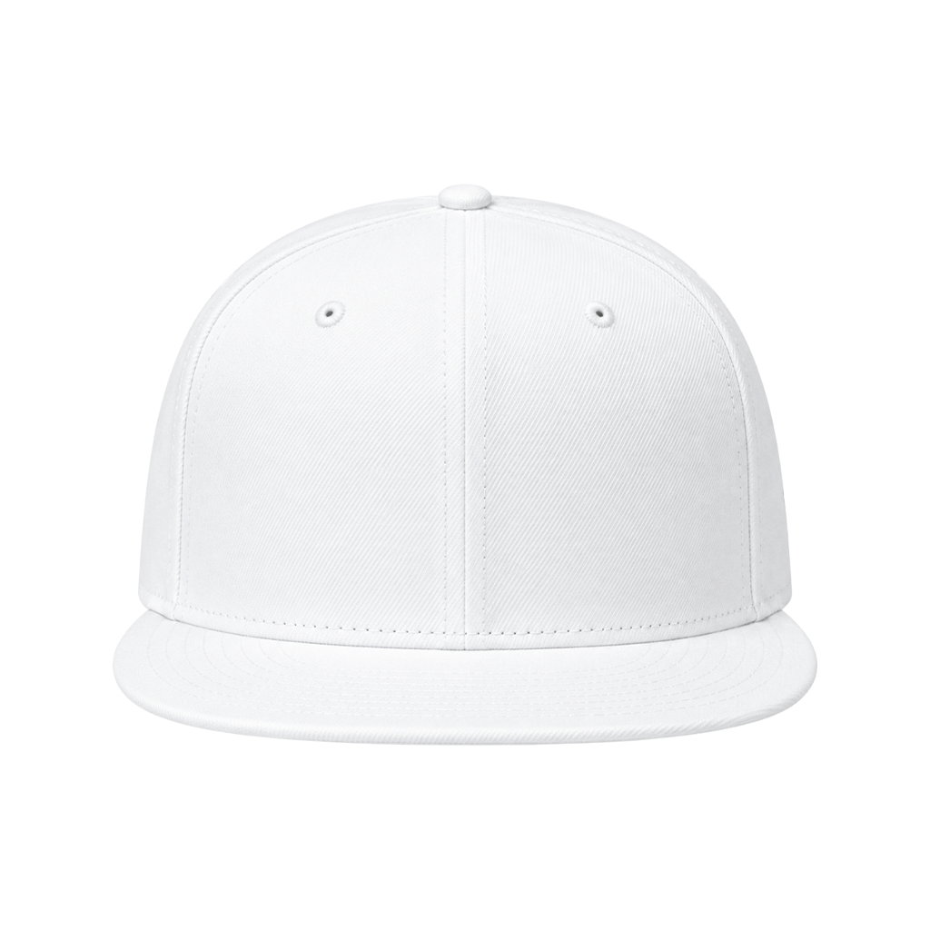 New Era NE4020 Custom Patch Flat Bill Snapback – High Profile in Flag White - view 2
