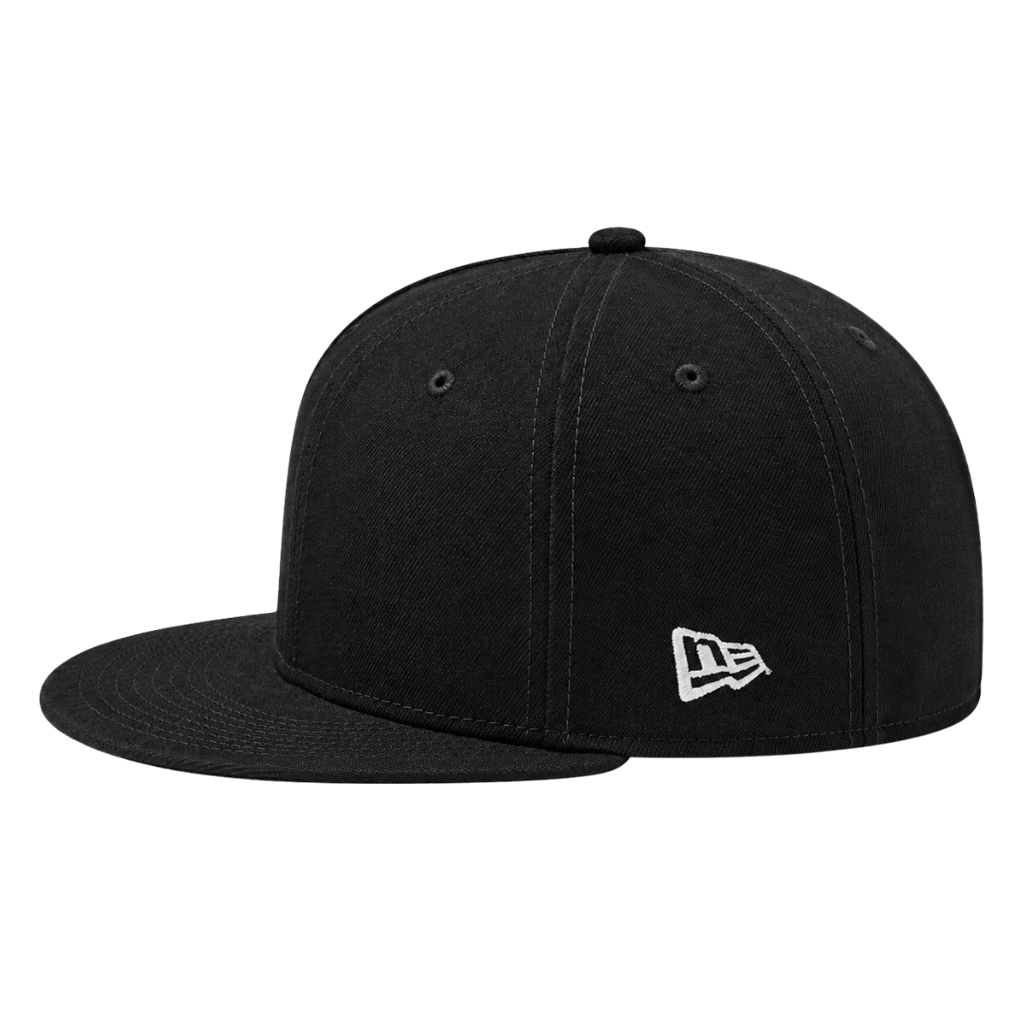 New Era NE4020 Custom Patch Flat Bill Snapback – High Profile in Flag Black - view 3