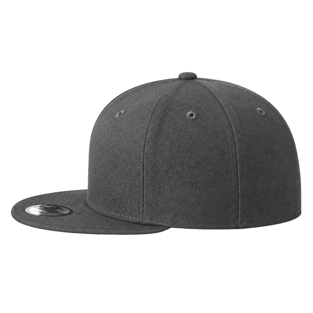 New Era NE4020 Custom Patch Flat Bill Snapback – High Profile in Graphite - view 3