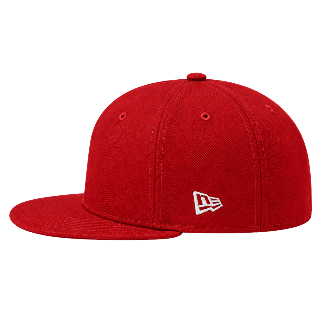 New Era NE4020 Custom Patch Flat Bill Snapback – High Profile in Flag Scarlet - view 3