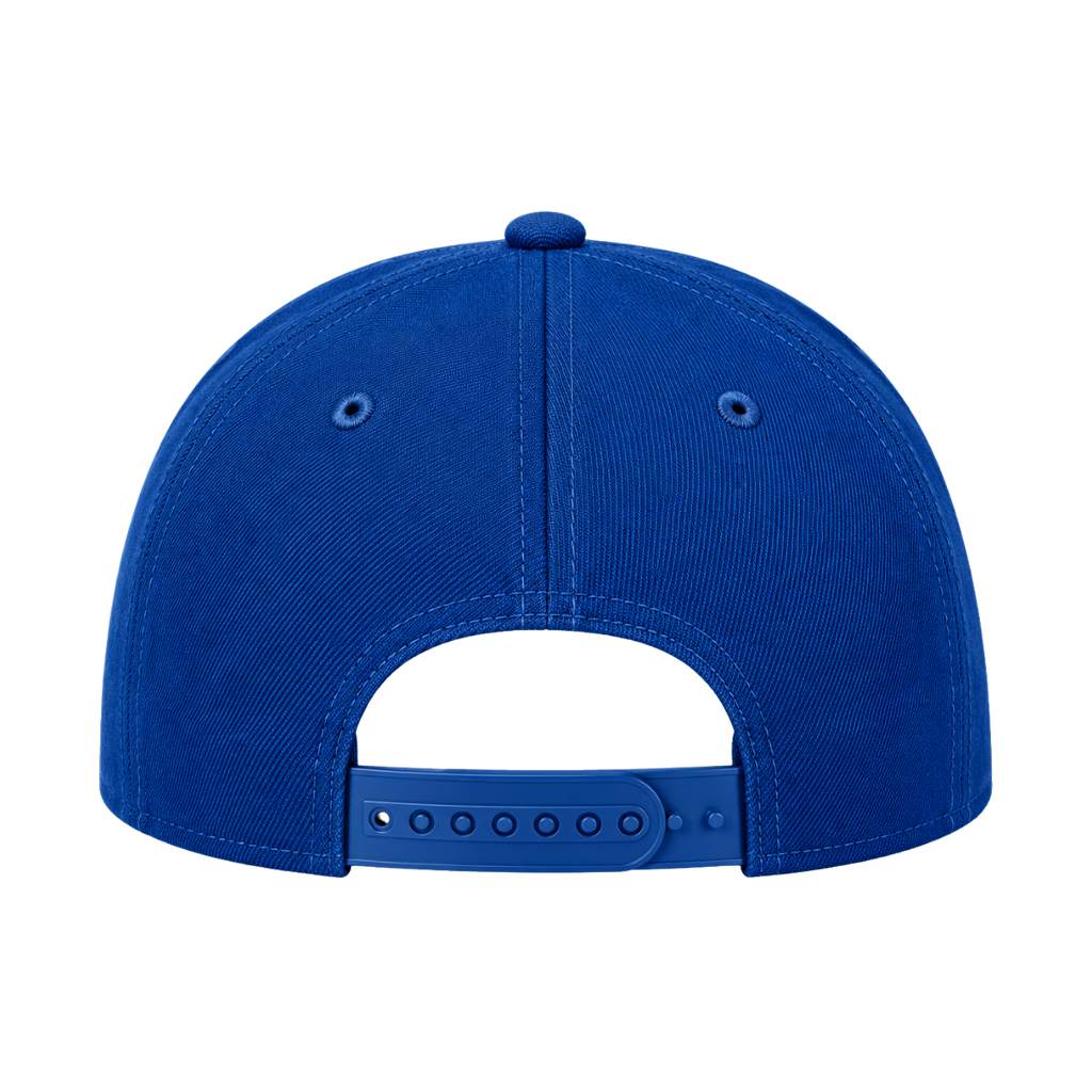New Era NE4020 Custom Patch Flat Bill Snapback – High Profile in Flag Royal - view 4