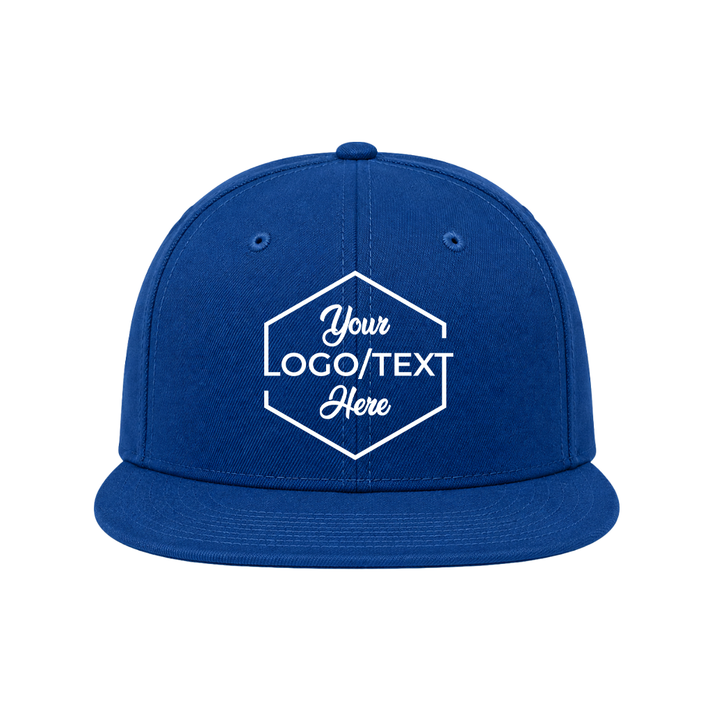 New Era NE4020 Custom Patch Flat Bill Snapback – High Profile in Flag Royal - view 5