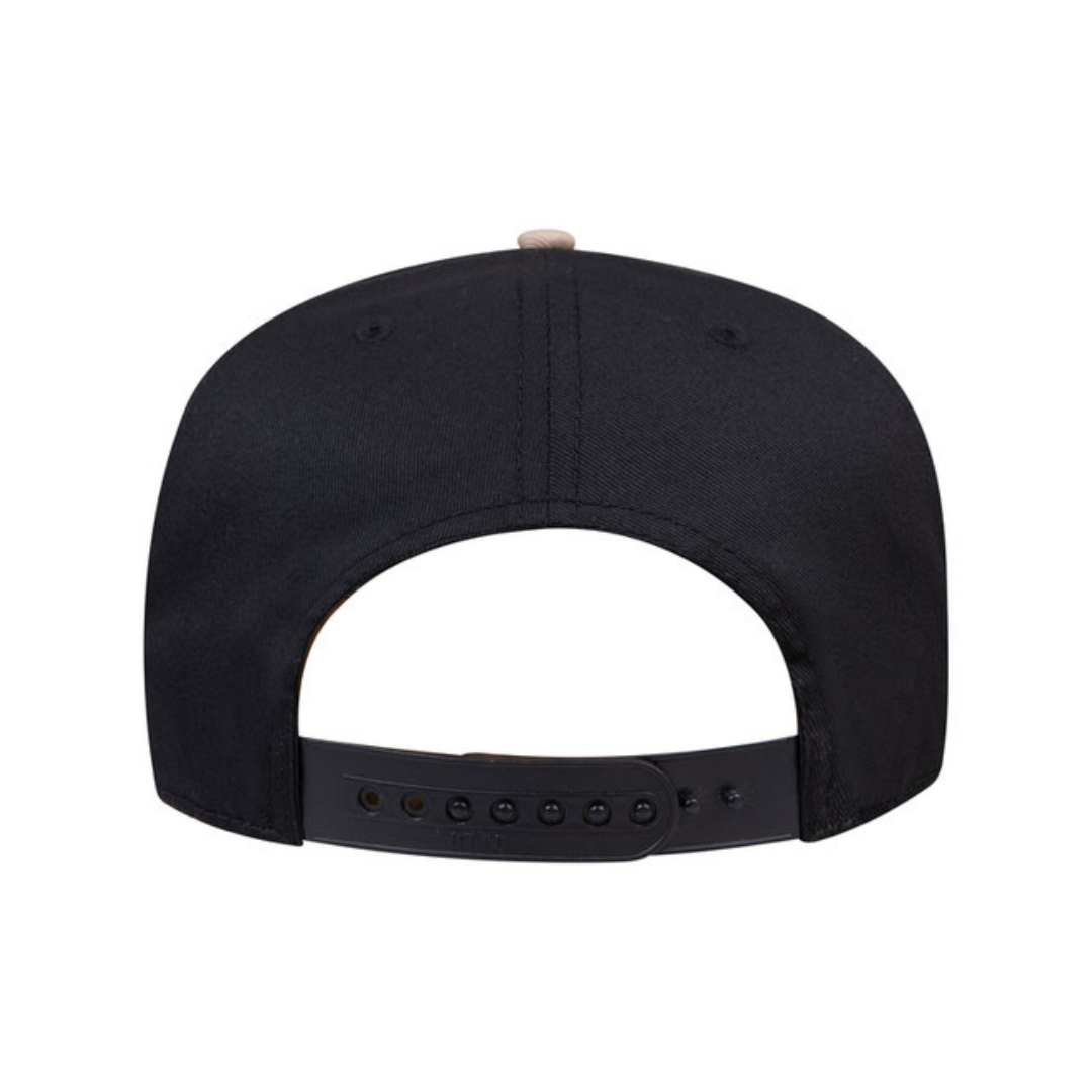 Otto Cap 31-069 Custom Patch 5-Panel Baseball Cap – Snapback in Black/Khaki - view 4