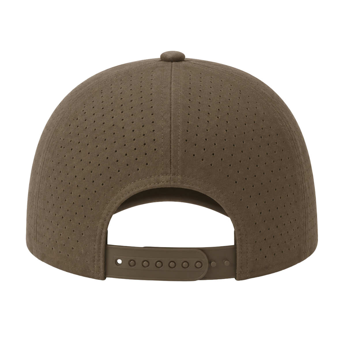 Richardson 355 Custom Patch Performance Rope Hat – Laser Perforated Nylon Snapback | PVC, Leather or Woven Patch - Dark Loden/Tannin