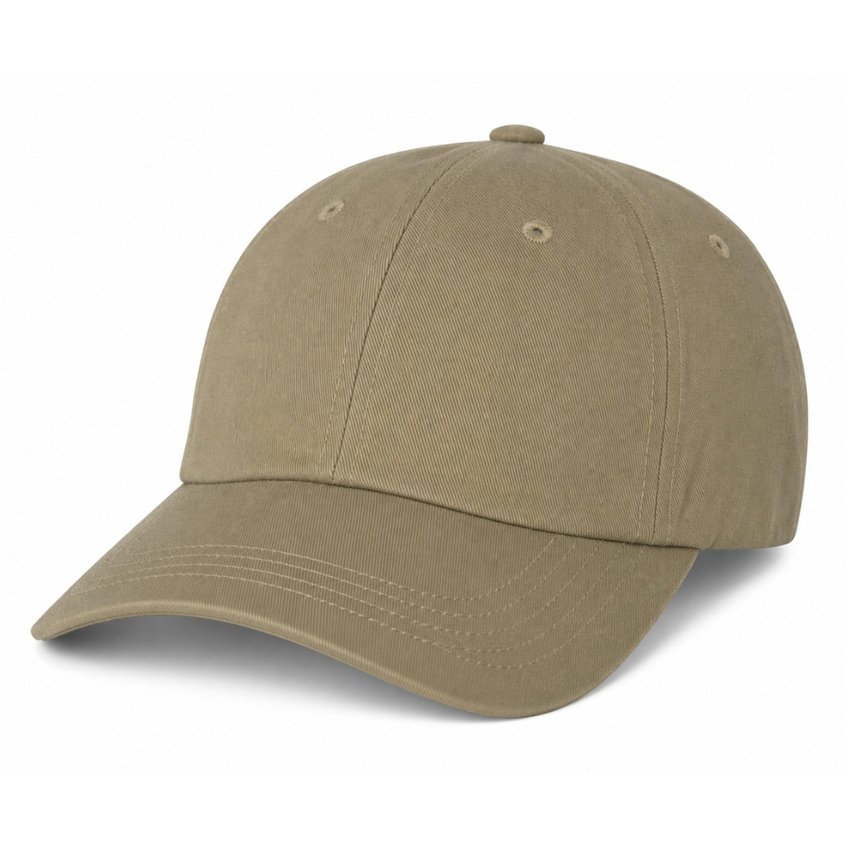 Yupoong 6245CM Custom Patch Dad Hat – Unstructured Cotton in Khaki