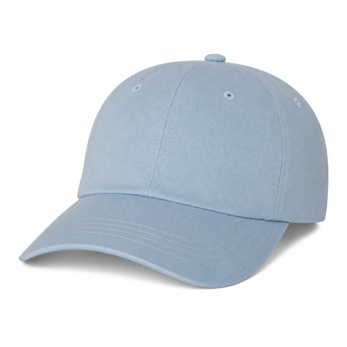 Yupoong 6245CM Custom Patch Dad Hat – Unstructured Cotton in Light Blue