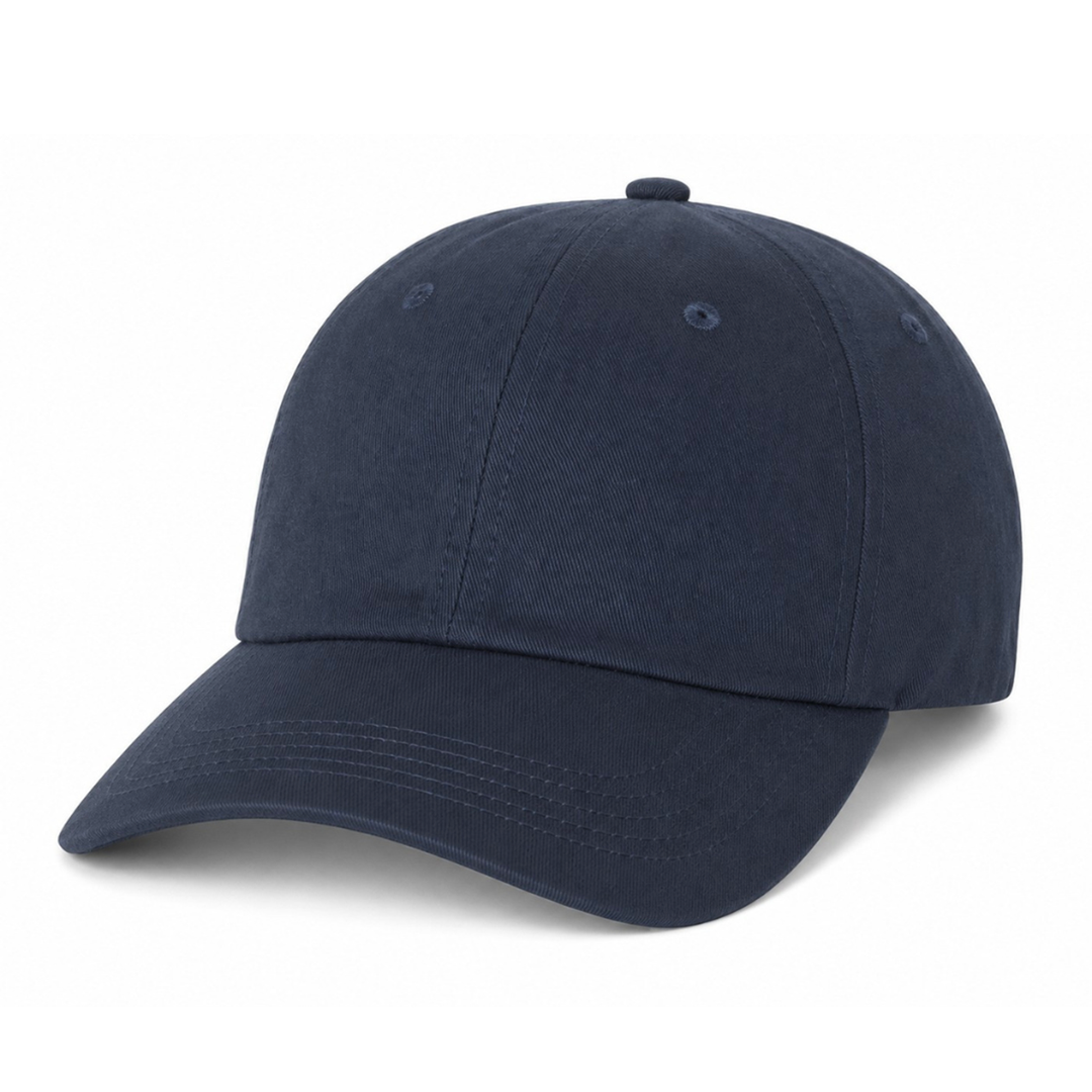 Yupoong 6245CM Custom Patch Dad Hat – Unstructured Cotton in Navy
