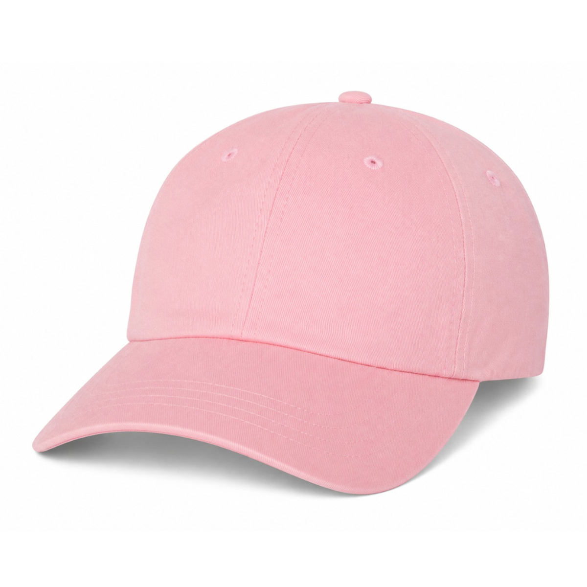 Yupoong 6245CM Custom Patch Dad Hat – Unstructured Cotton in Pink