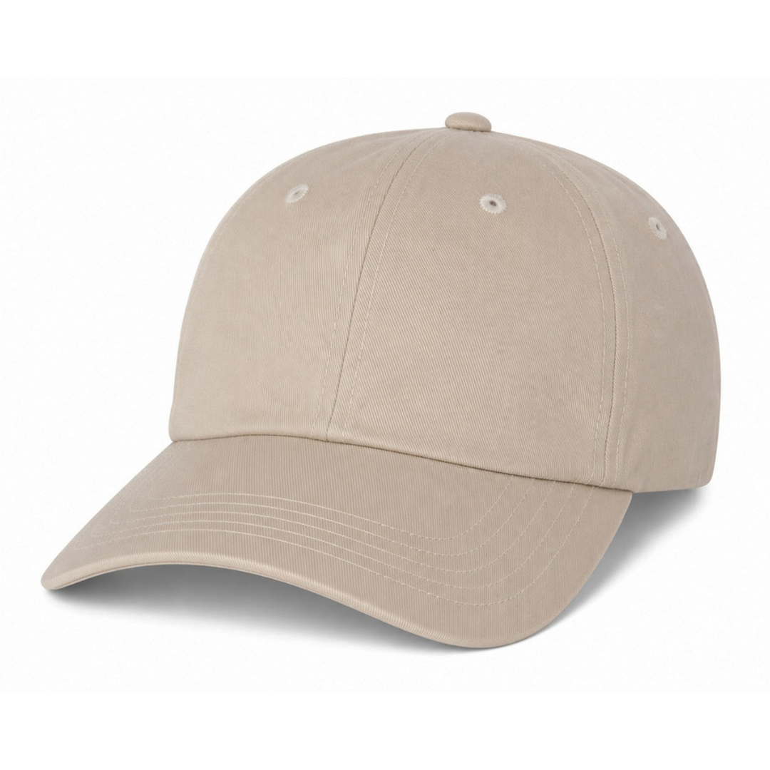 Yupoong 6245CM Custom Patch Dad Hat – Unstructured Cotton in Stone