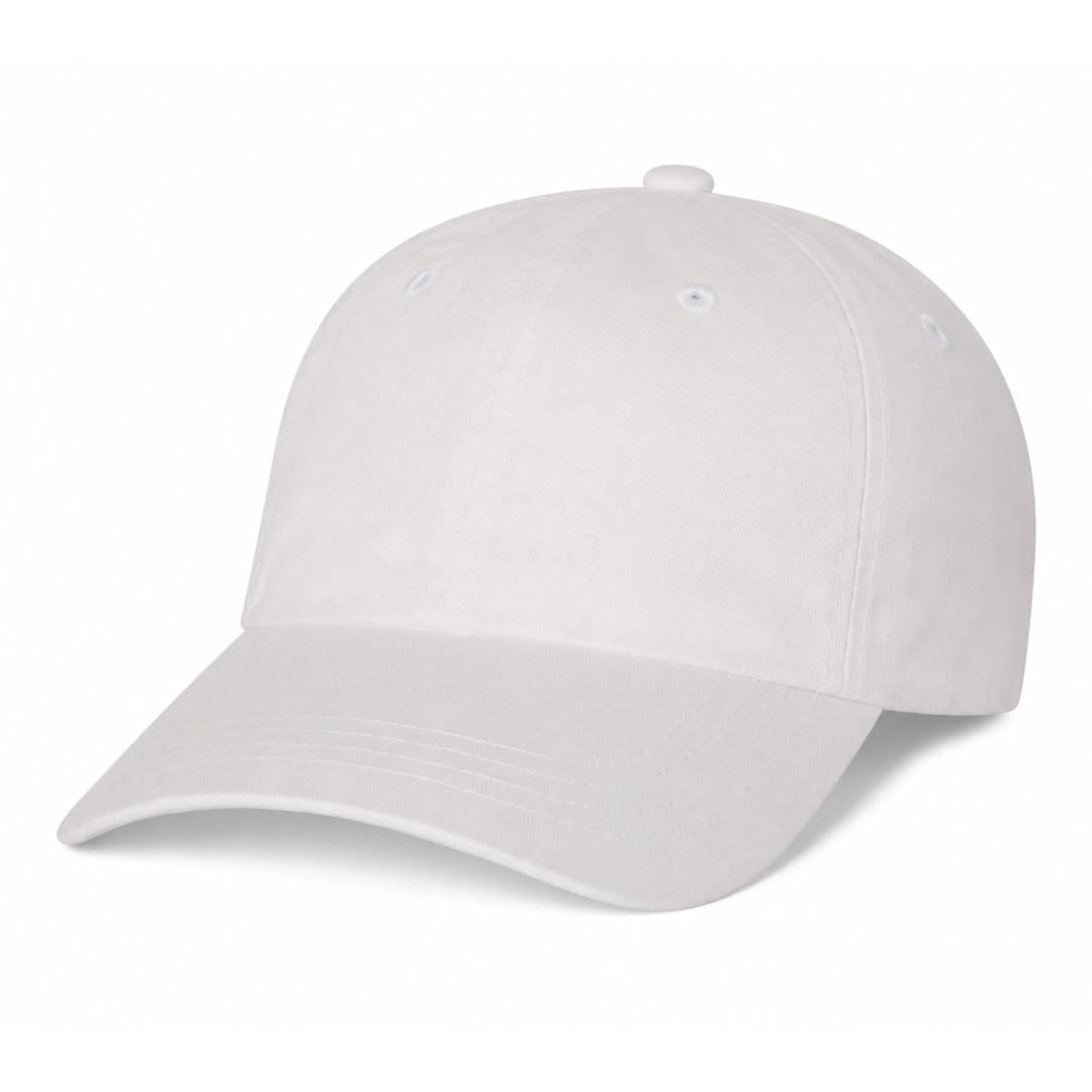 Yupoong 6245CM Custom Patch Dad Hat – Unstructured Cotton in White