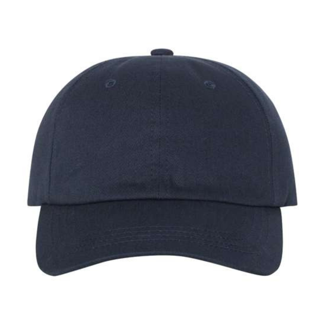 Yupoong 6245CM Custom Patch Dad Hat – Unstructured Cotton in Navy - view 2