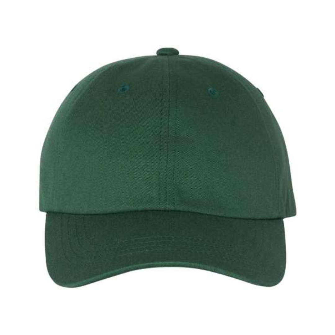 Yupoong 6245CM Custom Patch Dad Hat – Unstructured Cotton in Spruce - view 2