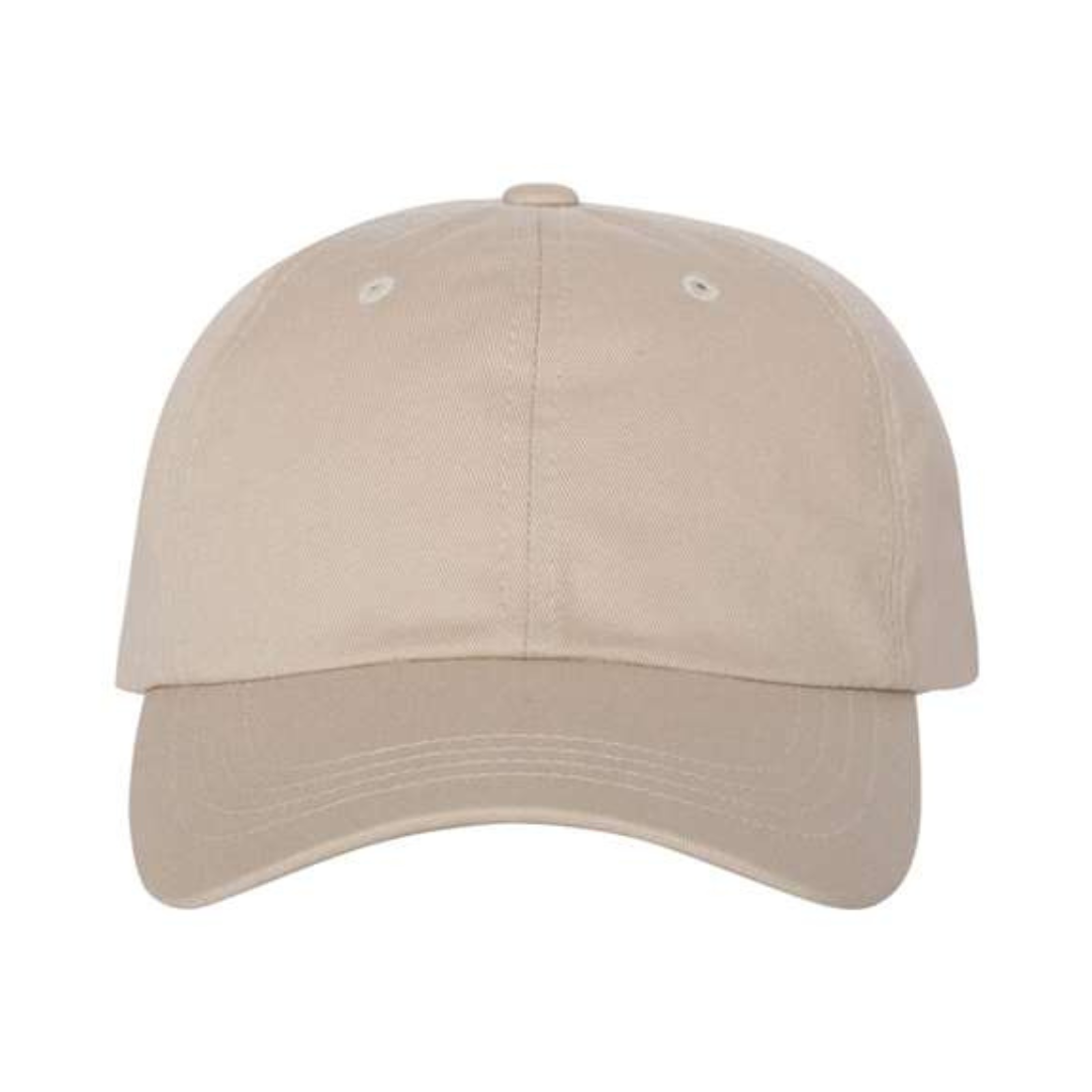 Yupoong 6245CM Custom Patch Dad Hat – Unstructured Cotton in Stone - view 2