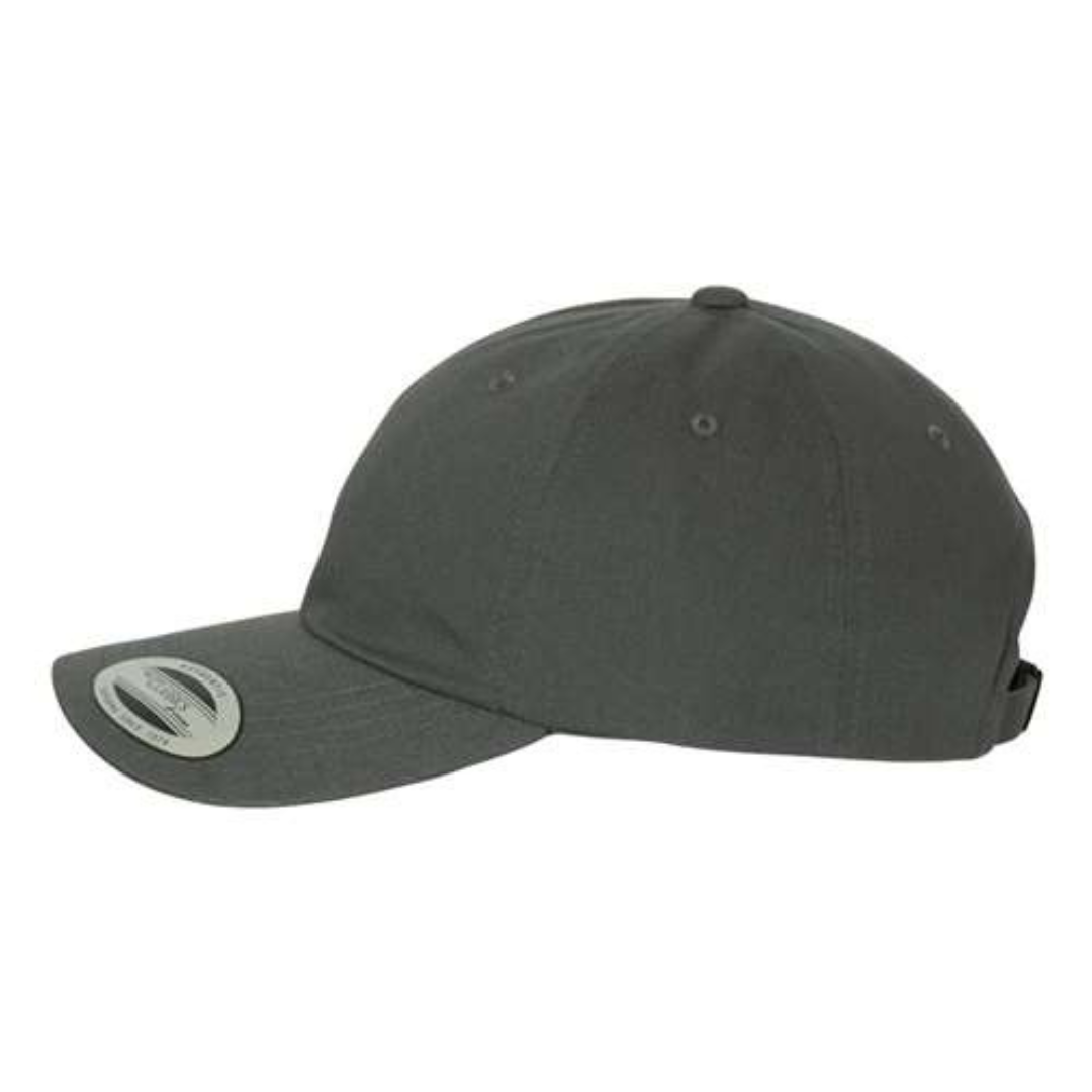 Yupoong 6245CM Custom Patch Dad Hat – Unstructured Cotton in Dark Gray - view 3