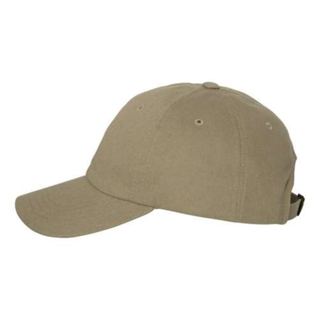 Yupoong 6245CM Custom Patch Dad Hat – Unstructured Cotton in Khaki - view 3