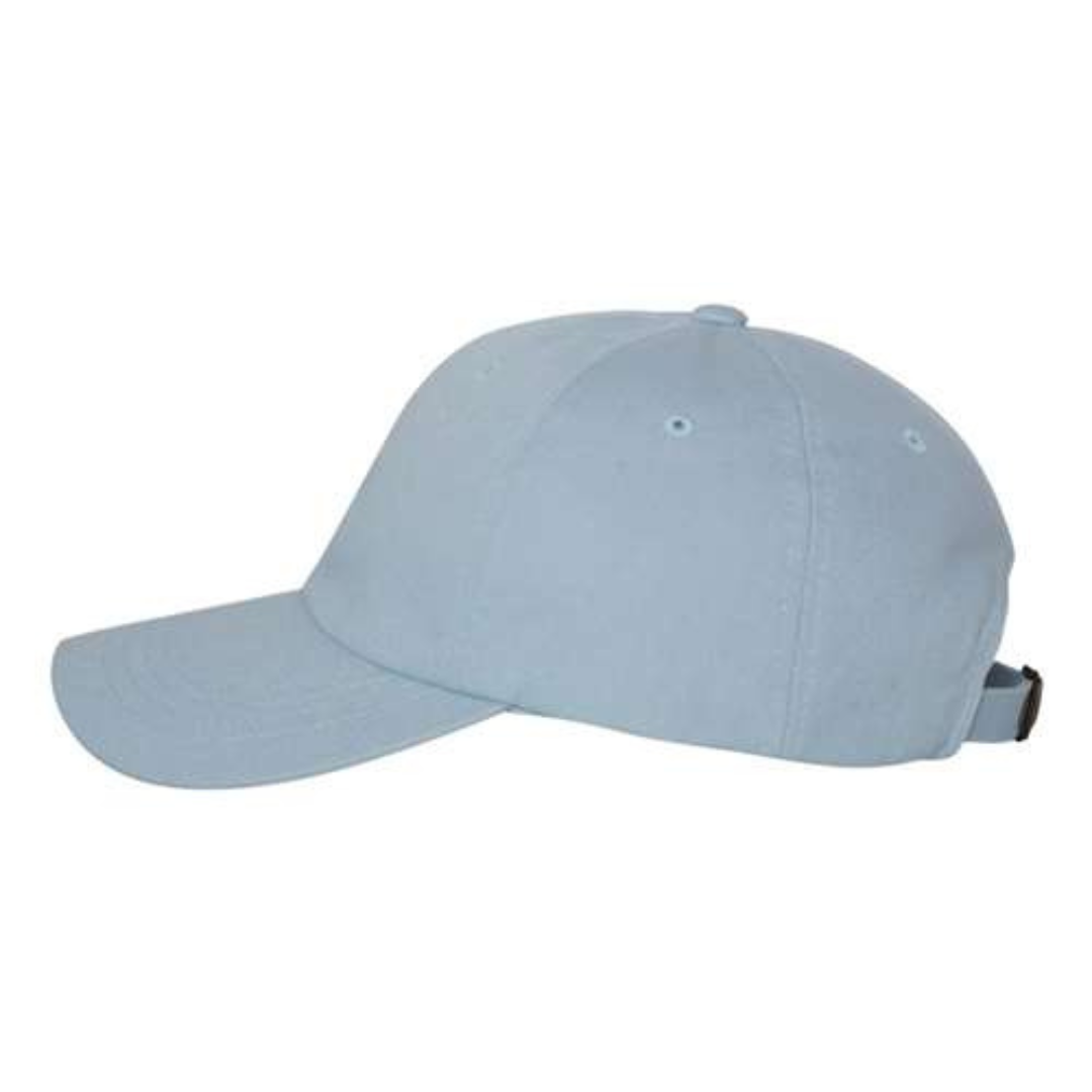 Yupoong 6245CM Custom Patch Dad Hat – Unstructured Cotton in Light Blue - view 3