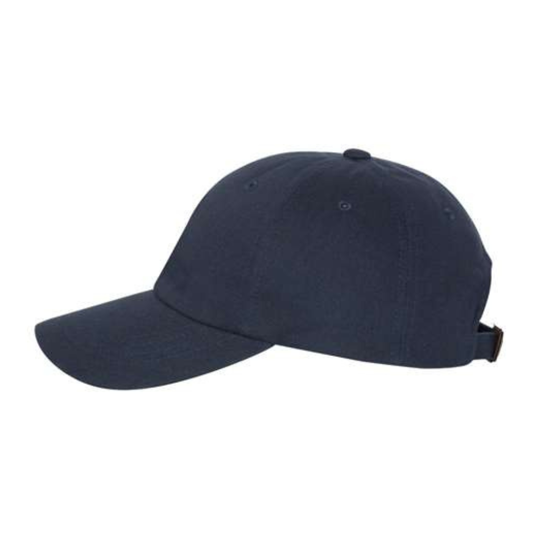 Yupoong 6245CM Custom Patch Dad Hat – Unstructured Cotton in Navy - view 3