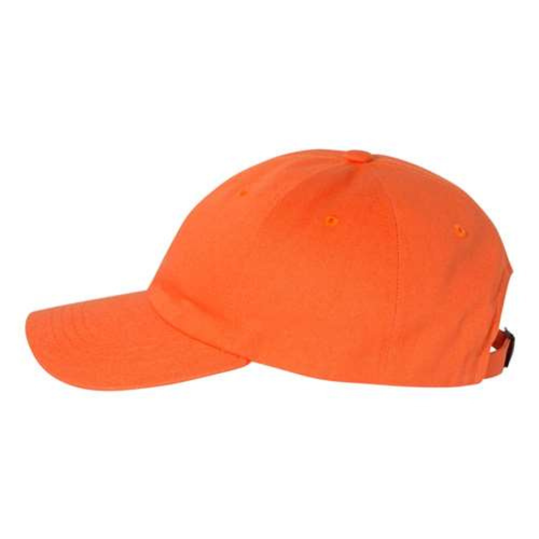 Yupoong 6245CM Custom Patch Dad Hat – Unstructured Cotton in Orange - view 3