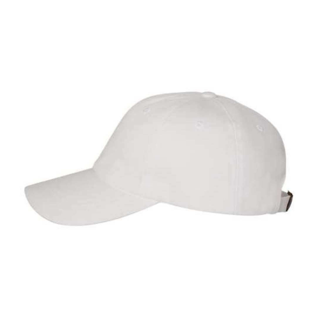 Yupoong 6245CM Custom Patch Dad Hat – Unstructured Cotton in White - view 3