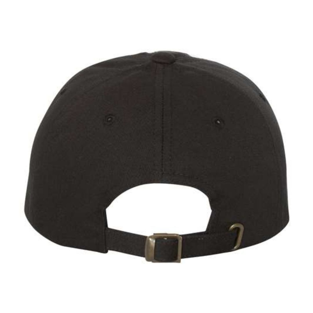Yupoong 6245CM Custom Patch Dad Hat – Unstructured Cotton in Black - view 4