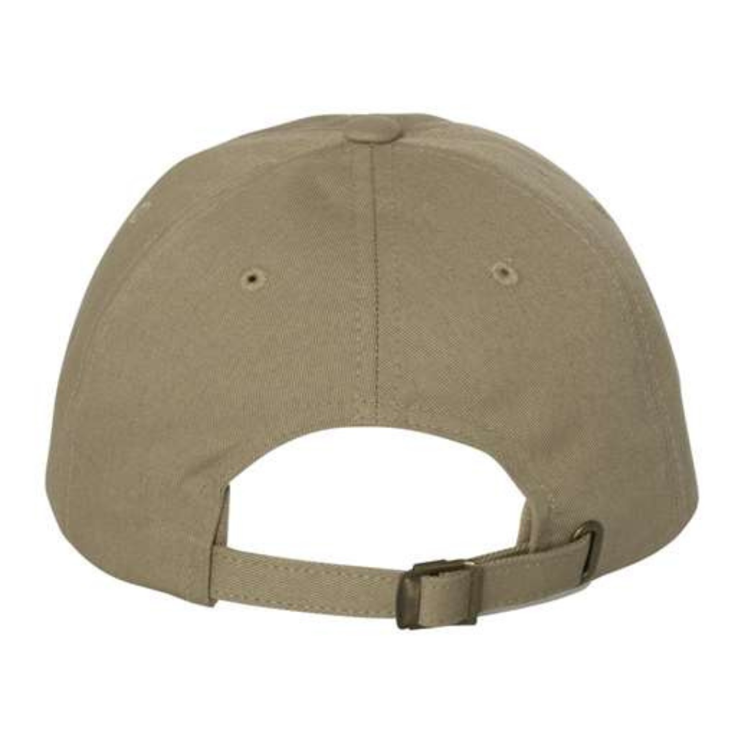 Yupoong 6245CM Custom Patch Dad Hat – Unstructured Cotton in Khaki - view 4