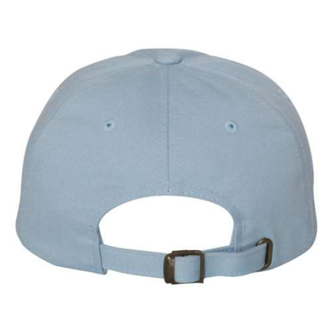 Yupoong 6245CM Custom Patch Dad Hat – Unstructured Cotton in Light Blue - view 4
