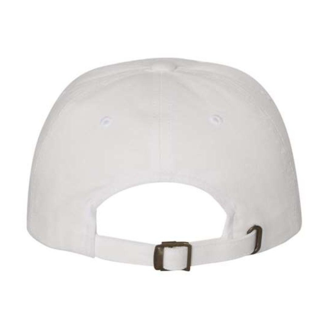 Yupoong 6245CM Custom Patch Dad Hat – Unstructured Cotton in White - view 4