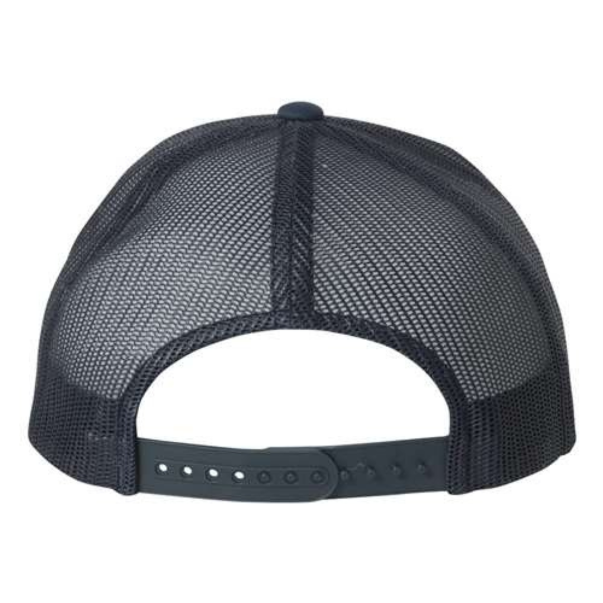 Yupoong 6606 Custom Patch Retro Trucker Hat – Mesh Back Snapback in Navy - view 4