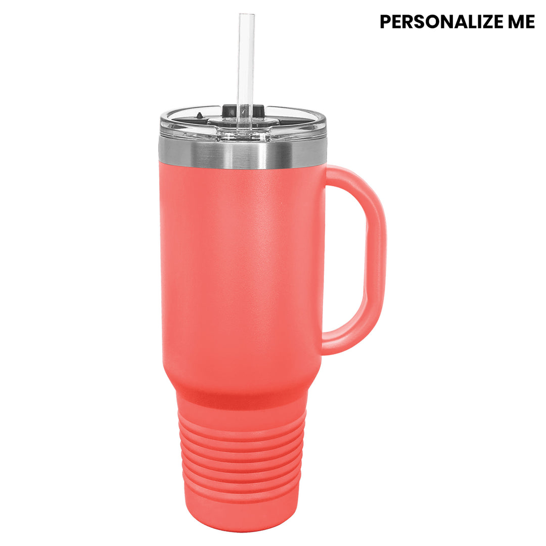 Happiness Comes in Beach Waves Beauty Tumbler with Handle
