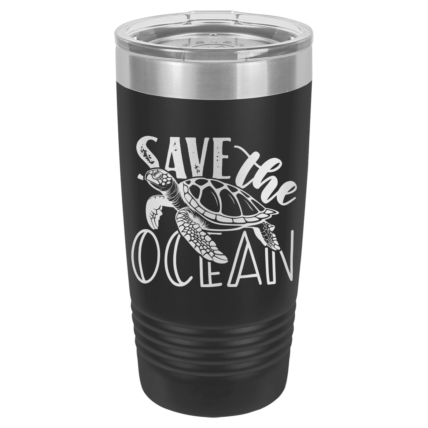 Save The Ocean Turtle Sea Dive Tumbler Cup Mug