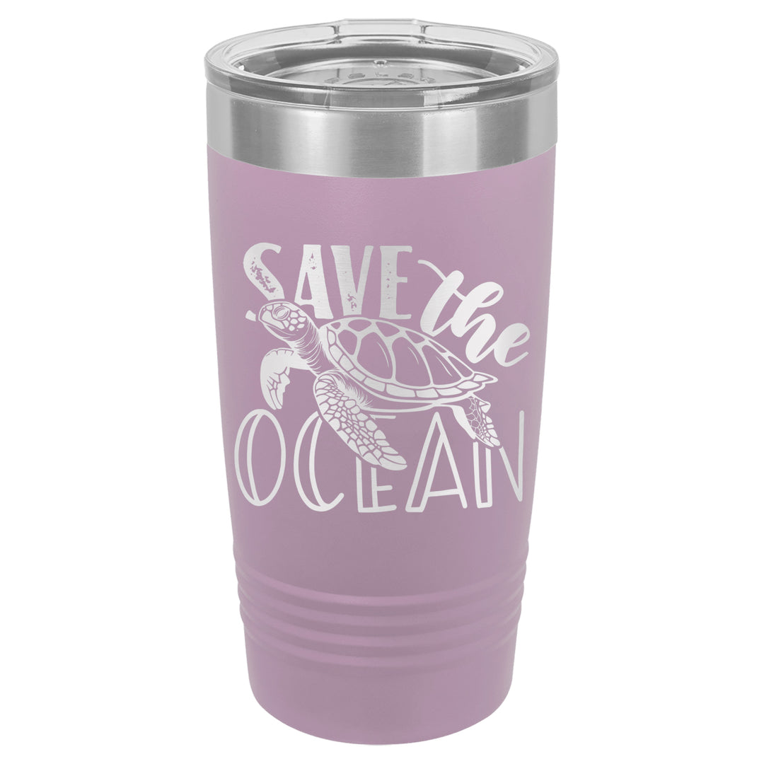 Save The Ocean Turtle Sea Dive Tumbler Cup Mug