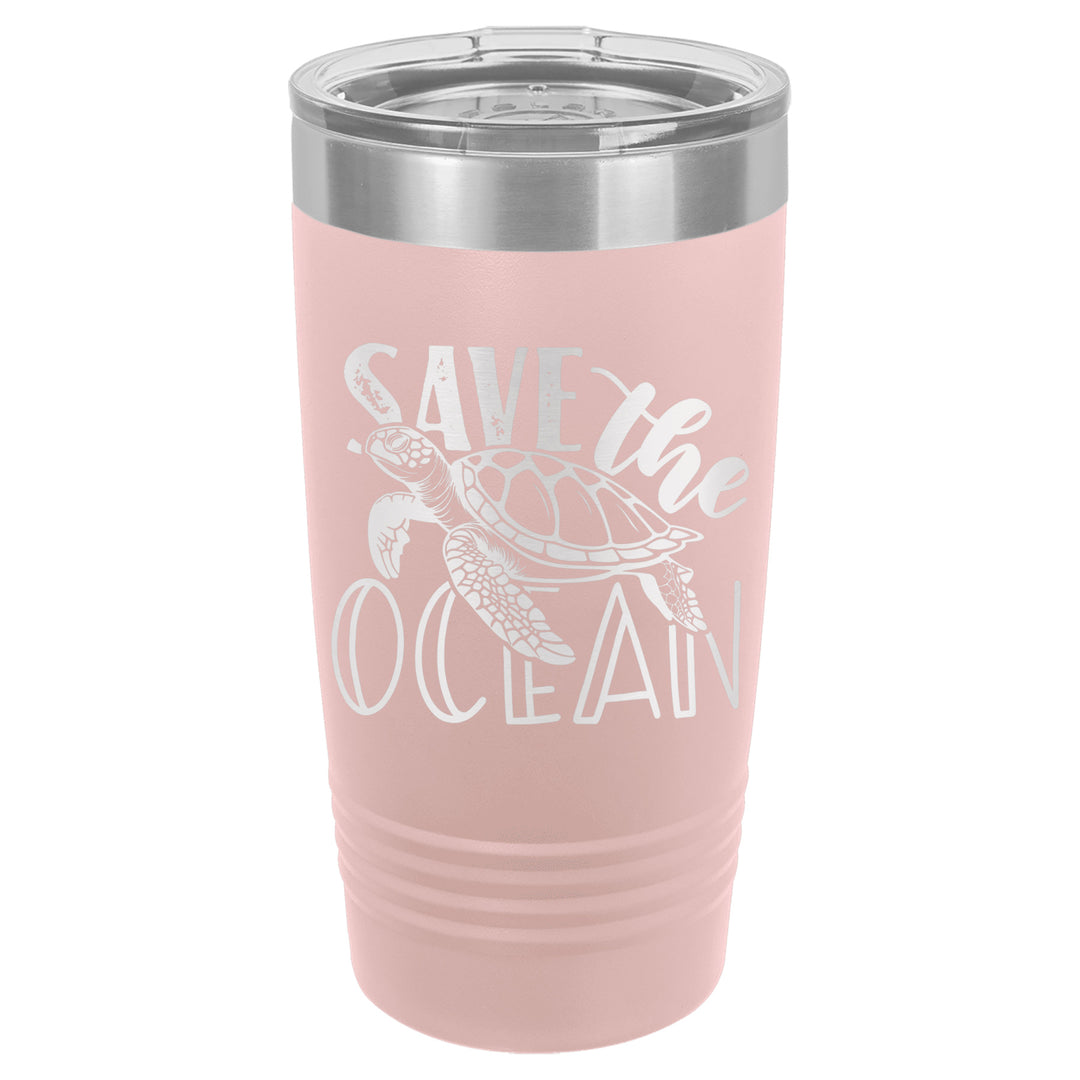 Save The Ocean Turtle Sea Dive Tumbler Cup Mug