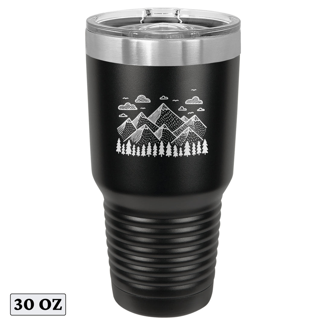 Explore Forest Adventure Mountain Beauty Tumbler Cup Mug