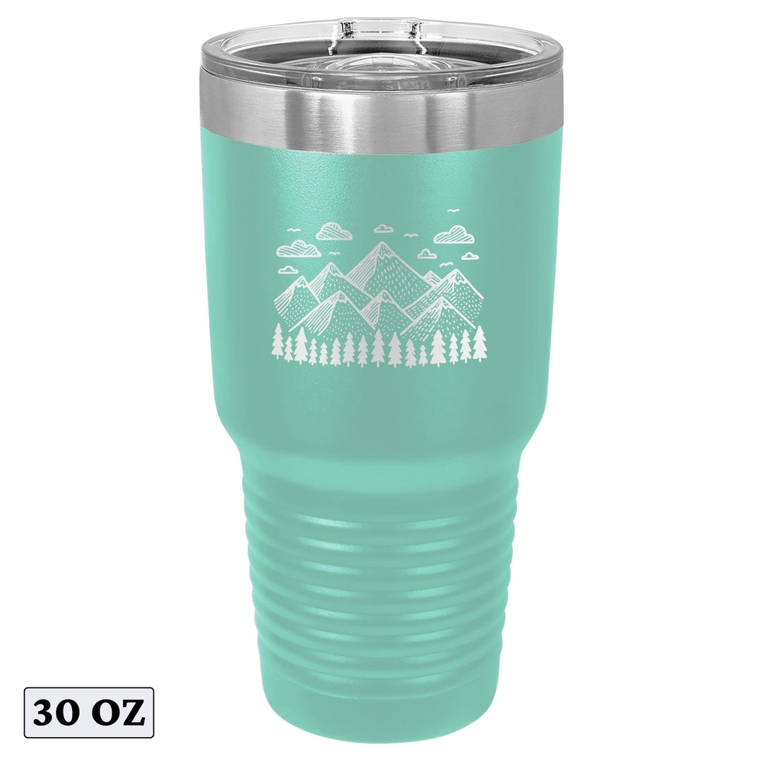 Explore Forest Adventure Mountain Beauty Tumbler Cup Mug