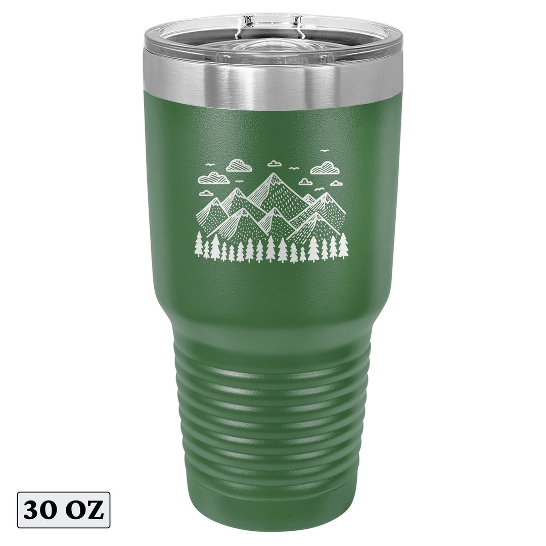 Explore Forest Adventure Mountain Beauty Tumbler Cup Mug