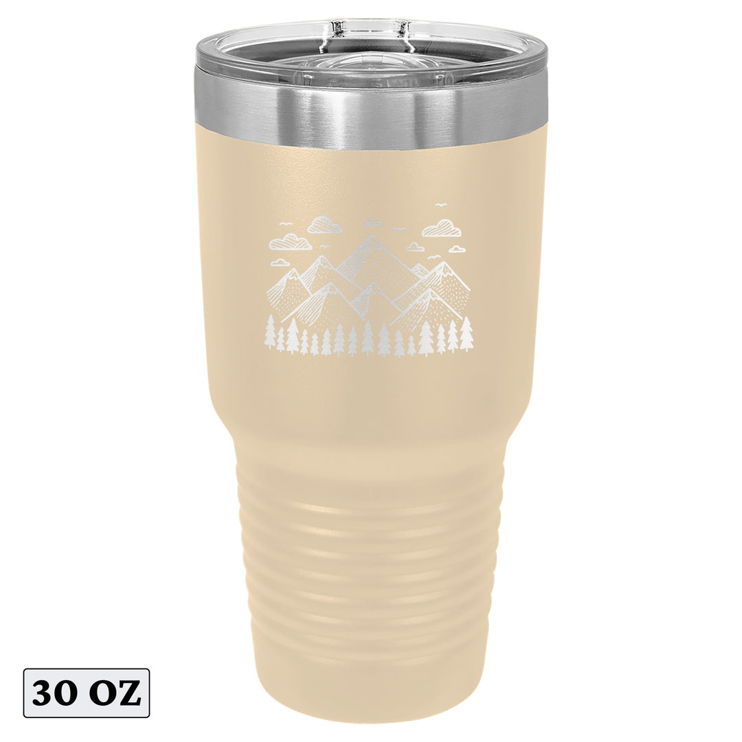 Explore Forest Adventure Mountain Beauty Tumbler Cup Mug
