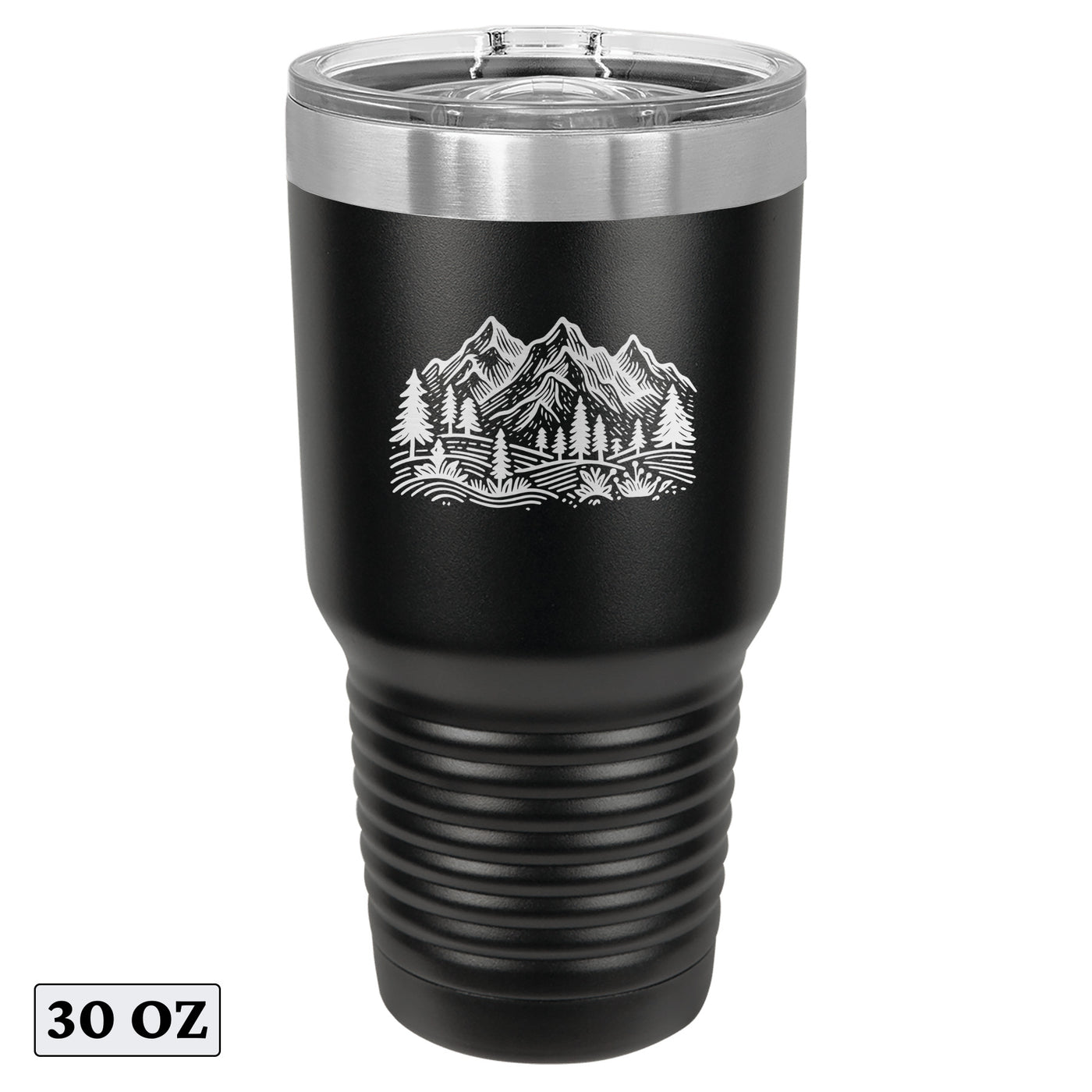 Minimalist Mountain Hiking Forest Adventure Tumbler Cup Mug