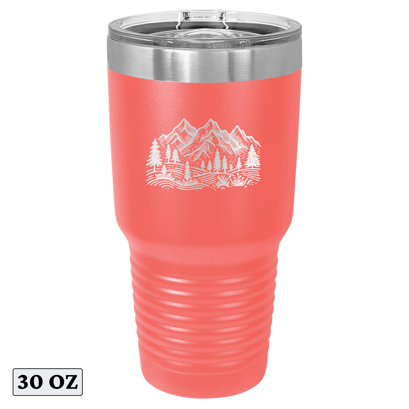 Minimalist Mountain Hiking Forest Adventure Tumbler Cup Mug