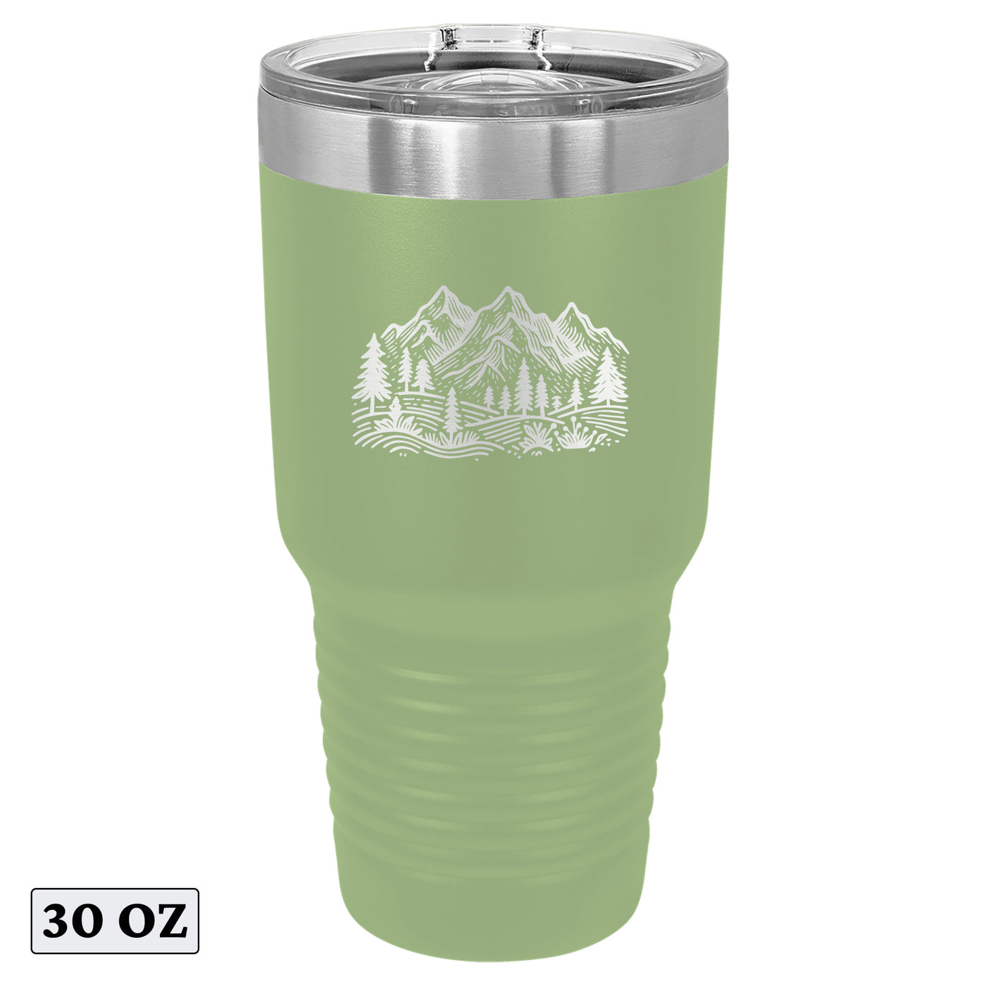 Minimalist Mountain Hiking Forest Adventure Tumbler Cup Mug