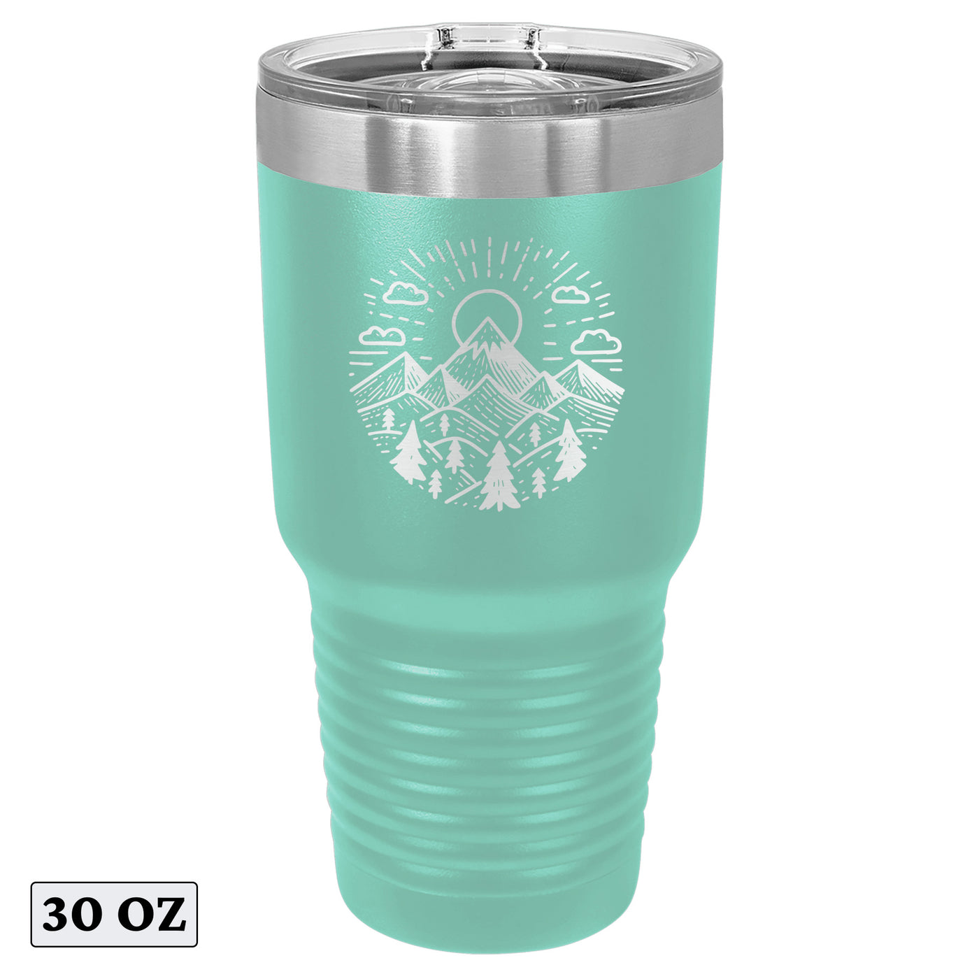 Nature-Sunrise Mountain Minimalist Calmness Tumbler Cup Mug