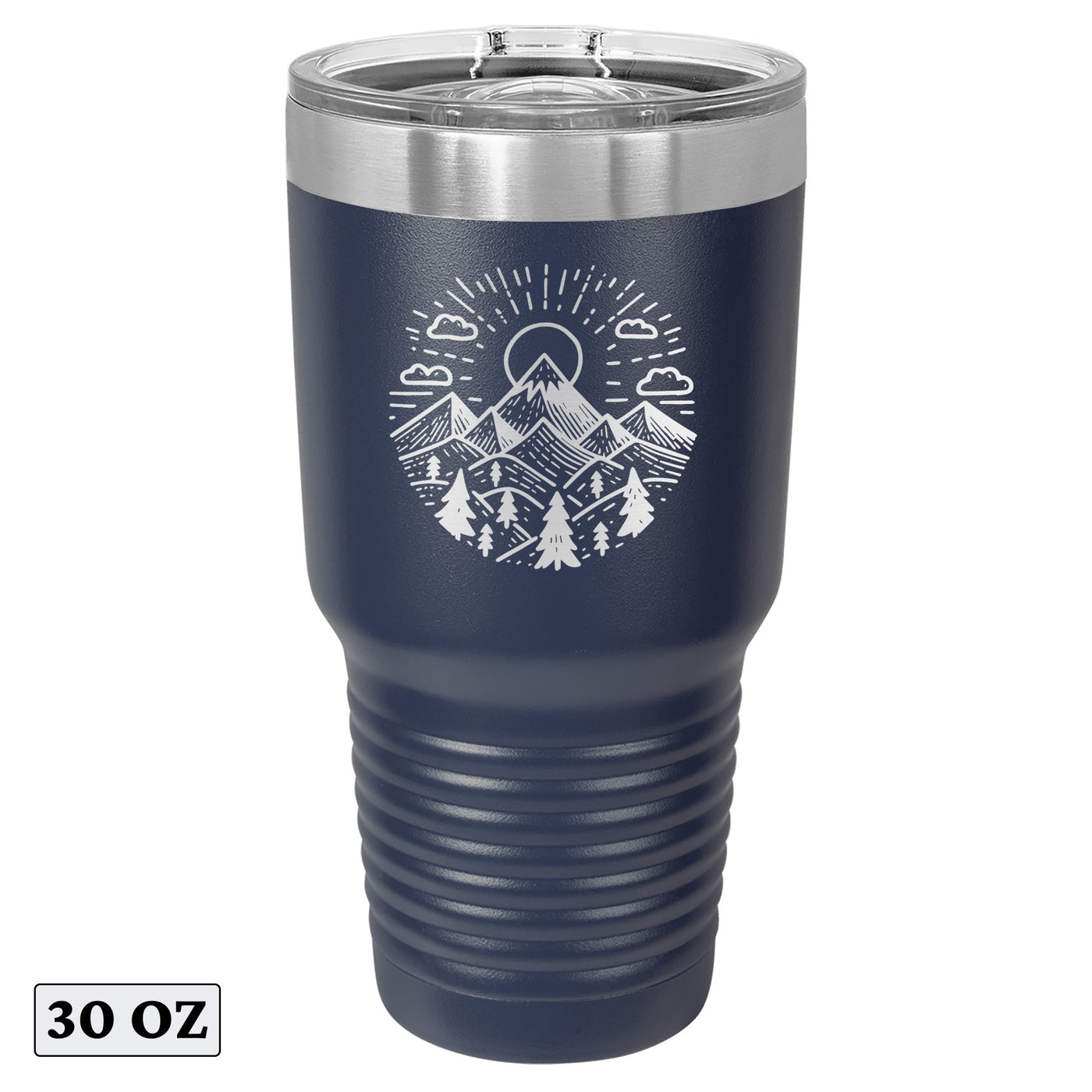 Nature-Sunrise Mountain Minimalist Calmness Tumbler Cup Mug