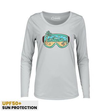 Sunglasses And Outdoor Beach Fun Women Sun Protection UV Performance Shirt UPF 50+