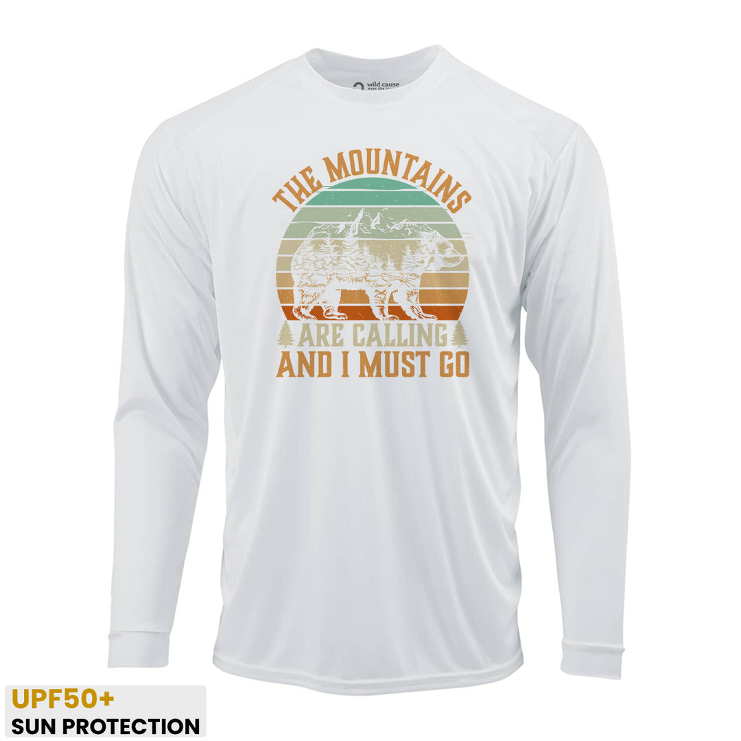 Nature Mountains Are Calling I Must Go  Sun Protection UV Performance Shirt UPF 50+